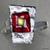 Glass Jewelry, ZB, Red on Pewter